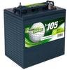 Golf Cart und Utility Vehicle Batterie GreenMax Golf Ace T-105 6V 225Ah Seite links