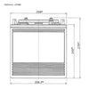 Golf Cart und Utility Vehicle Batterie GreenMax Golf Ace T-125 6V 240Ah technische Zeichnung Front