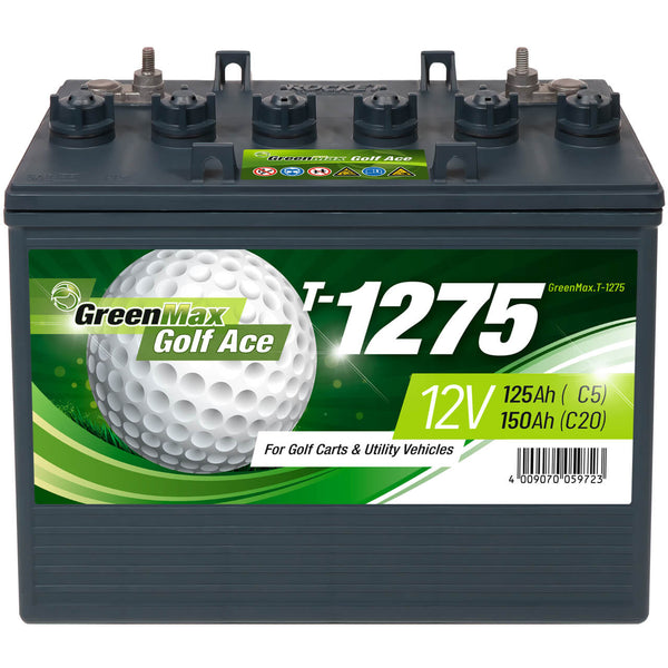 GreenMax Golf Ace T-1275 (GC2) 12V 150Ah Golf Cart und UTV Batterie