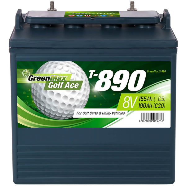 GreenMax Golf Ace T-890 (GC8) 8V 190Ah Golf Cart und UTV Batterie