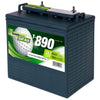 Golf Cart und Utility Vehicle Batterie GreenMax T-890 (GC8) 8V 190Ah Seite rechts