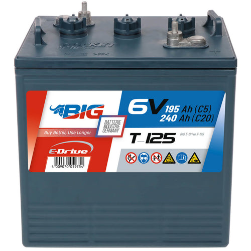 BIG E-Drive T-125 (GC2) 6V 240Ah Traktionsbatterie
