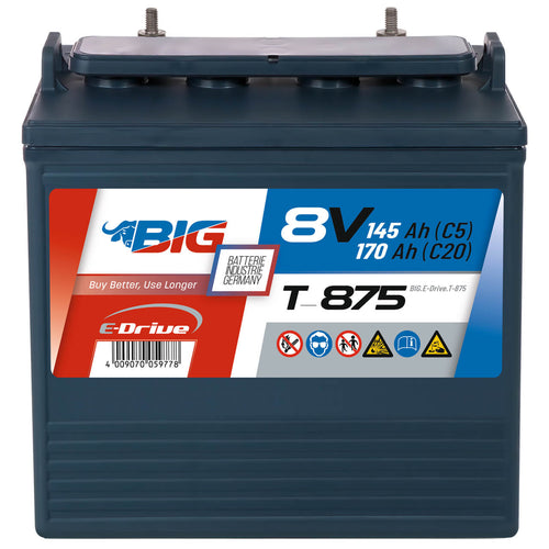 BIG E-Drive T-875 (GC8) 8V 170Ah Traktionsbatterie