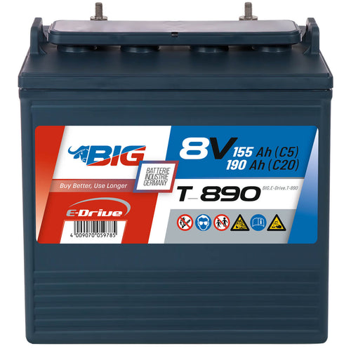 BIG E-Drive T-890 (GC8) 8V 190Ah Traktionsbatterie