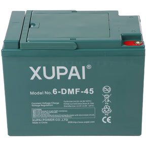 Kabinenroller Elektrofahrzeug Batterie XUPAI 6-DMF-45 AGM 12V 45Ah Front
