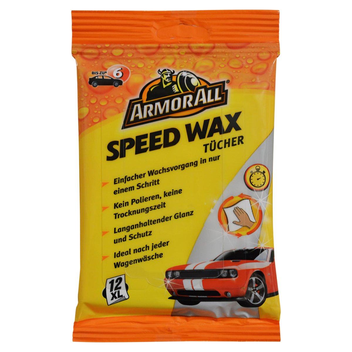 Armor All Speed Wax Tücher 12 Stück XL