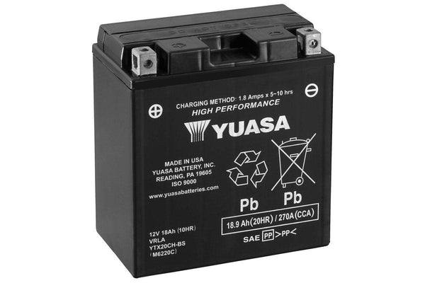 YUASA MF YTX20CH-BS AGM 12V 18Ah 270A/EN Motorradbatterie