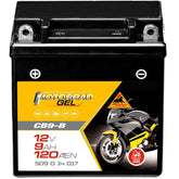 Motorradbatterie Panther GEL CB9-B 50914 12V 9Ah Front