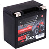 Motorradbatterie BlackMax Motorsport GEL HD14HL-BS 12V 14Ah Seite links