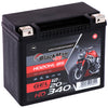 Motorradbatterie BlackMax Motorsport GEL HD20HL-BS 12V 20Ah Seite links