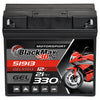 Motorradbatterie BlackMax Motorsport GEL 51913 12V 21Ah Front