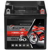 Motorradbatterie BlackMax Motorsport GEL YB5L-B 50512 12V 5Ah Front