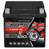 Motorradbatterie BlackMax Motorsport GEL YB9-B 50914 12V 9Ah Front