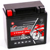 Motorradbatterie BlackMax Motorsport GEL YTX14-BS 51214 12V 14Ah Seite links