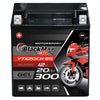 Motorradbatterie BlackMax Motorsport GEL YTX20CH-BS 52002 12V 20Ah Front