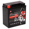 Motorradbatterie BlackMax Motorsport GEL YTX20CH-BS 52002 12V 20Ah Seite links