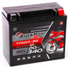 Motorradbatterie BlackMax Motorsport GEL YTX20L-BS 52014 12V 20Ah Seite links