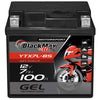 Motorradbatterie BlackMax Motorsport GEL YTX7L-BS 50614 12V 7Ah Front