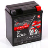 Motorradbatterie BlackMax Motorsport GEL YTX7L-BS 50614 12V 7Ah Seite links