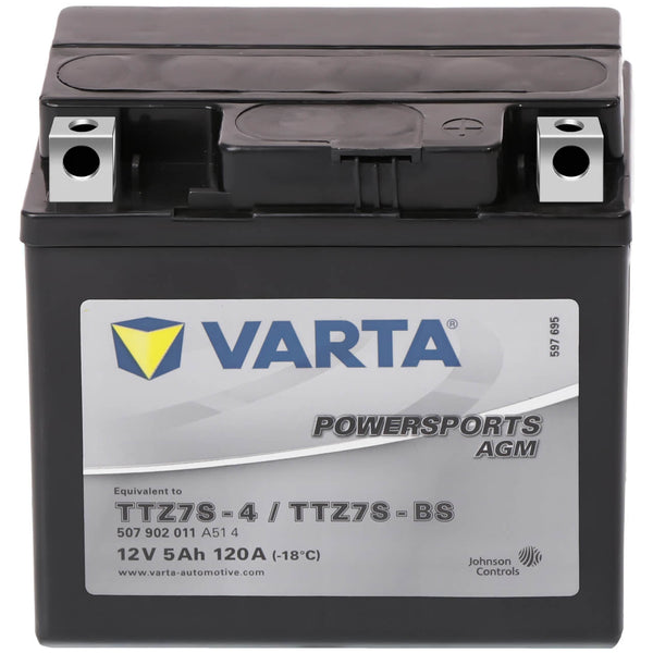 Varta Powersports 507902 AGM 12V 5Ah 120A Motorradbatterie