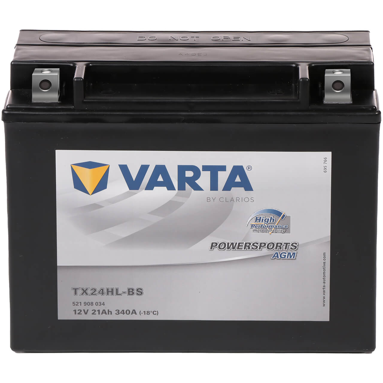 Varta Powersports 521908 AGM 12V 21Ah 340A Motorradbatterie