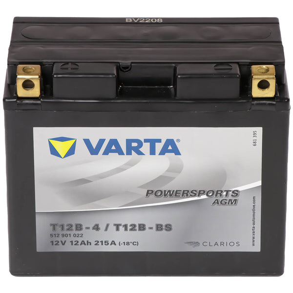 Varta Powersports 512901 AGM 12V 12Ah 215A Motorradbatterie