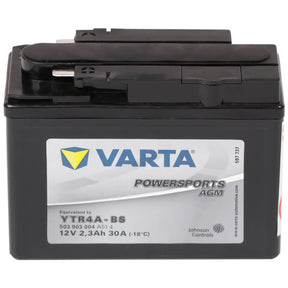 Motorradbatterie Varta Powersports AGM YTR4A-BS 503903 12V 2,3Ah Front