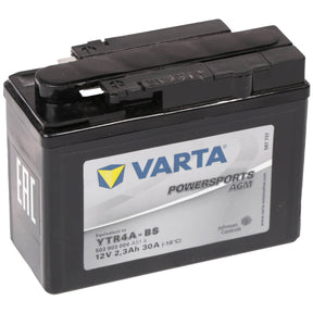 Motorradbatterie Varta Powersports AGM YTR4A-BS 503903 12V 2,3Ah Seite links