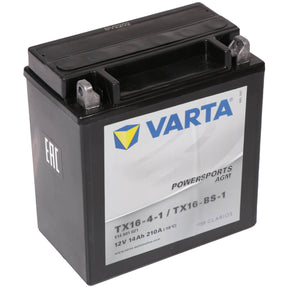 Motorradbatterie Varta Powersports AGM YTX16-BS-1 514901 12V 14Ah Seite links