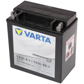 Motorradbatterie Varta Powersports AGM YTX16-BS-1 514901 12V 14Ah Seite rechts