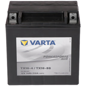 Motorradbatterie Varta Powersports AGM YTX16-BS 514902 12V 14Ah Front