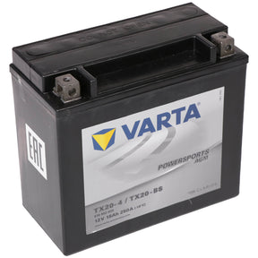 Motorradbatterie Varta Powersports AGM YTX20-BS 518902 12V 18Ah Seite links