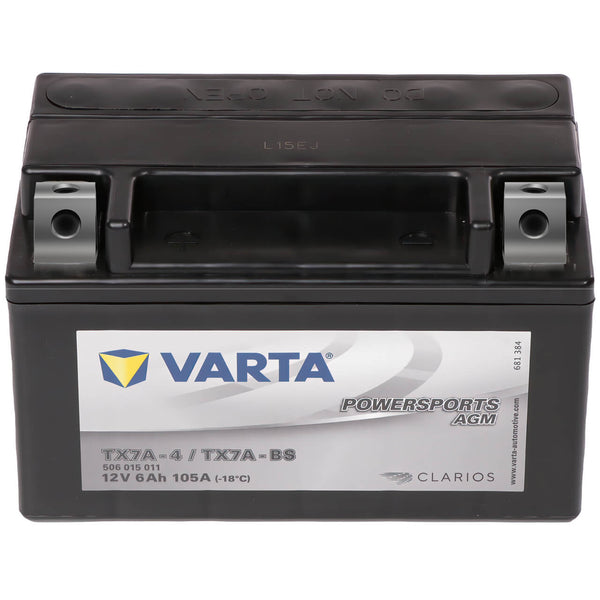 Varta Powersports 50615 AGM 12V 6Ah 105A Motorradbatterie