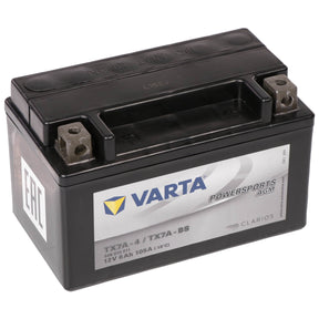 Motorradbatterie Varta Powersports AGM YTX7A-BS 50615 12V 6Ah Seite links