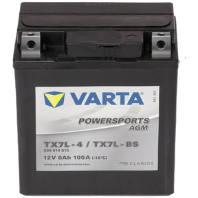 Motorradbatterie Varta Powersports AGM YTX7L-BS 50614 12V 6Ah Front