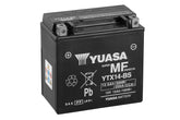 AGM Motorradbatterie YUASA Super MF YTX14-BS 51214 12V 12Ah Front