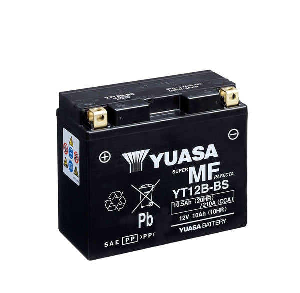 YUASA MF YT12B-BS AGM 12V 10Ah 210A/EN Motorradbatterie