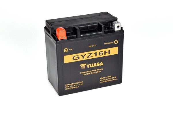 YUASA MF GYZ16H AGM 12V 16Ah 240A/EN Motorradbatterie