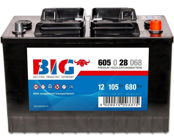 BIG Premium 60528 12V 105Ah 680A/EN Nutzfahrzeugbatterie