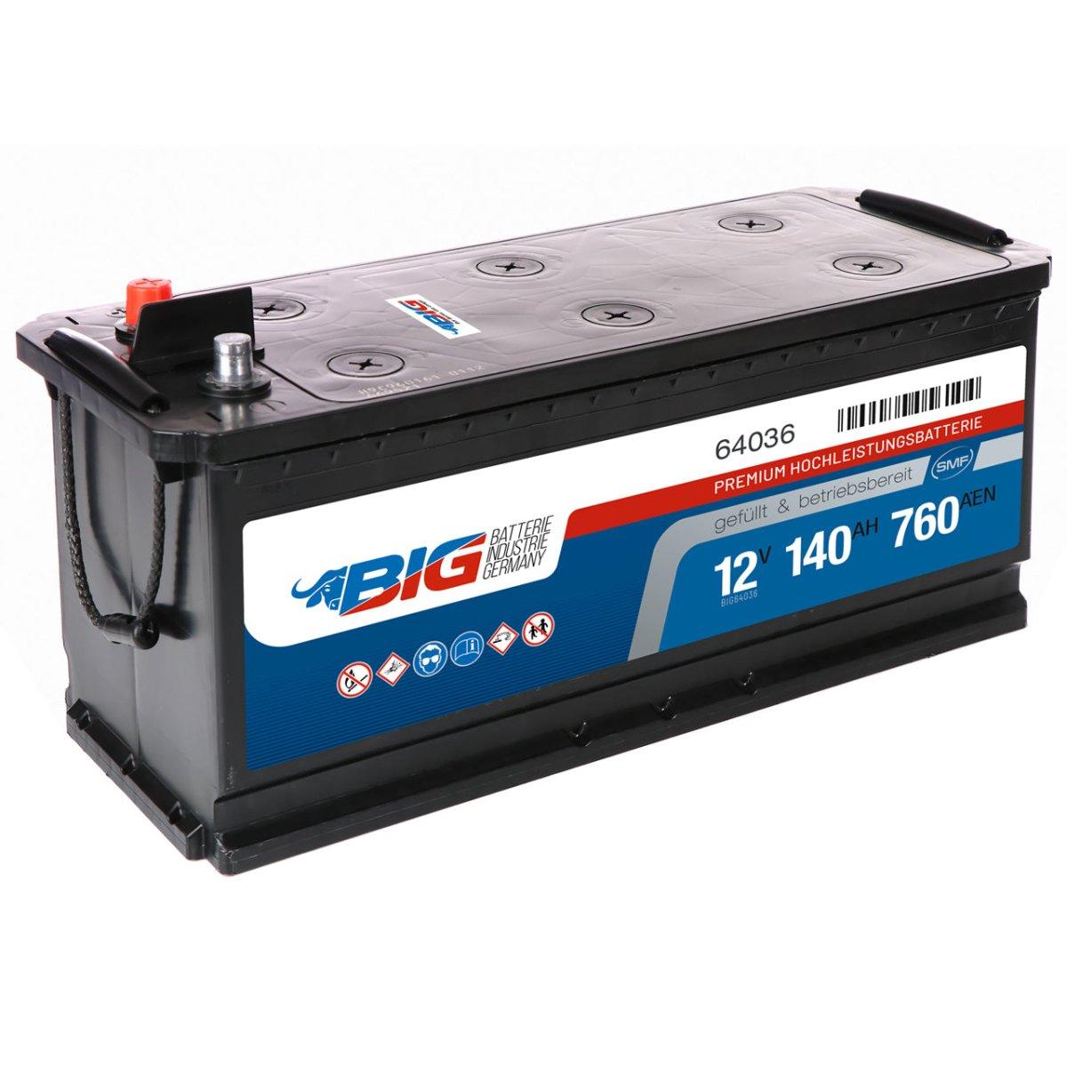 BIG Premium 64036 12V 140Ah 760A/EN Nutzfahrzeugbatterie