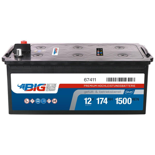 BIG Premium 67411 12V 174Ah 1500A/EN Nutzfahrzeugbatterie