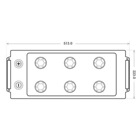 BIG Premium 68017 12V 180Ah 1200A/EN Nutzfahrzeugbatterie