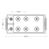 Nutzfahrzeugbatterie BlackMax SHD 12V 150Ah technische Zeichnung oben