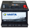 Nutzfahrzeugbatterie Varta Black Promotive B39 12V 45Ah 545200030A742 Front