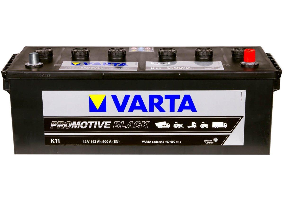 Nutzfahrzeugbatterie Varta Black Promotive K11 12V 143Ah 643107090A742 Front