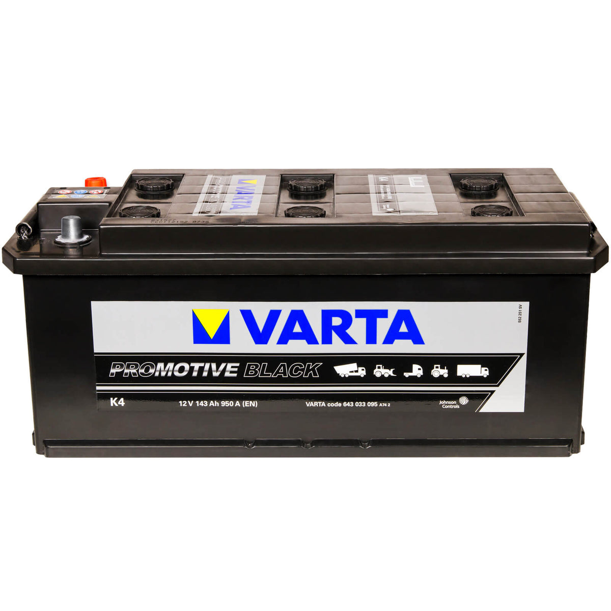 Nutzfahrzeugbatterie Varta Black Promotive K4 12V 143Ah 643033095A742 Front