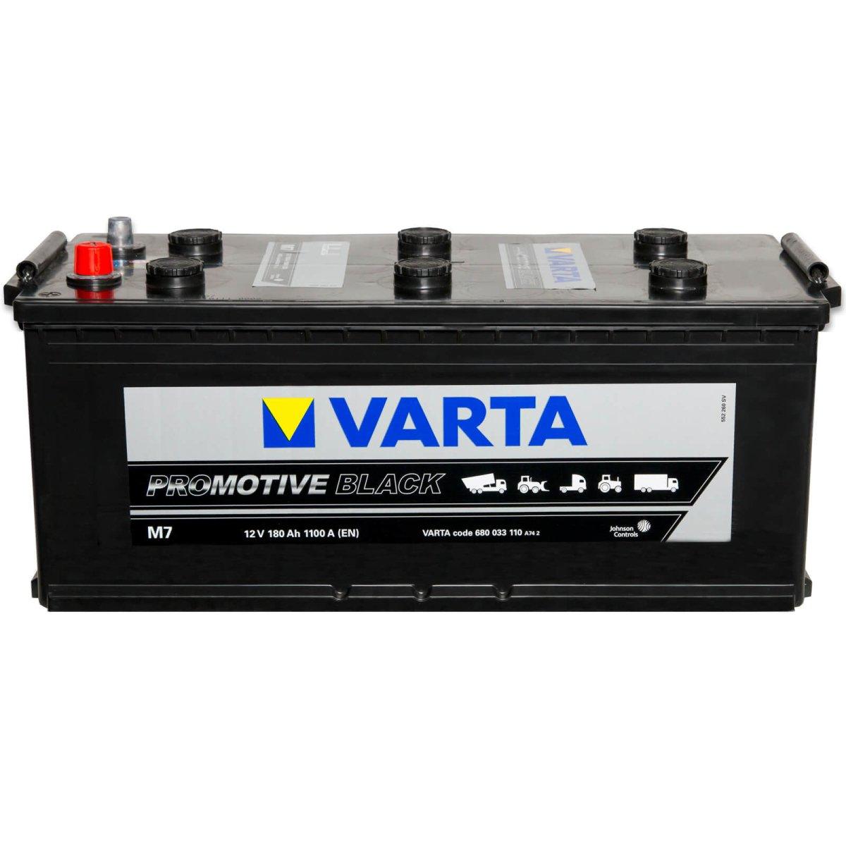 Nutzfahrzeugbatterie Varta Black Promotive M7 12V 180Ah 680033110A742 Front