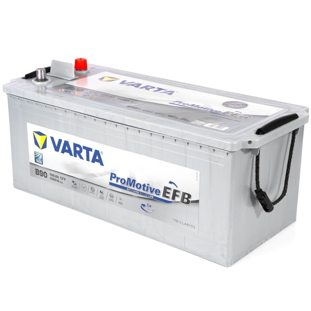 Nutzfahrzeugbatterie Varta Promotive EFB B90 12V 190Ah 690500105E652 Seite rechts