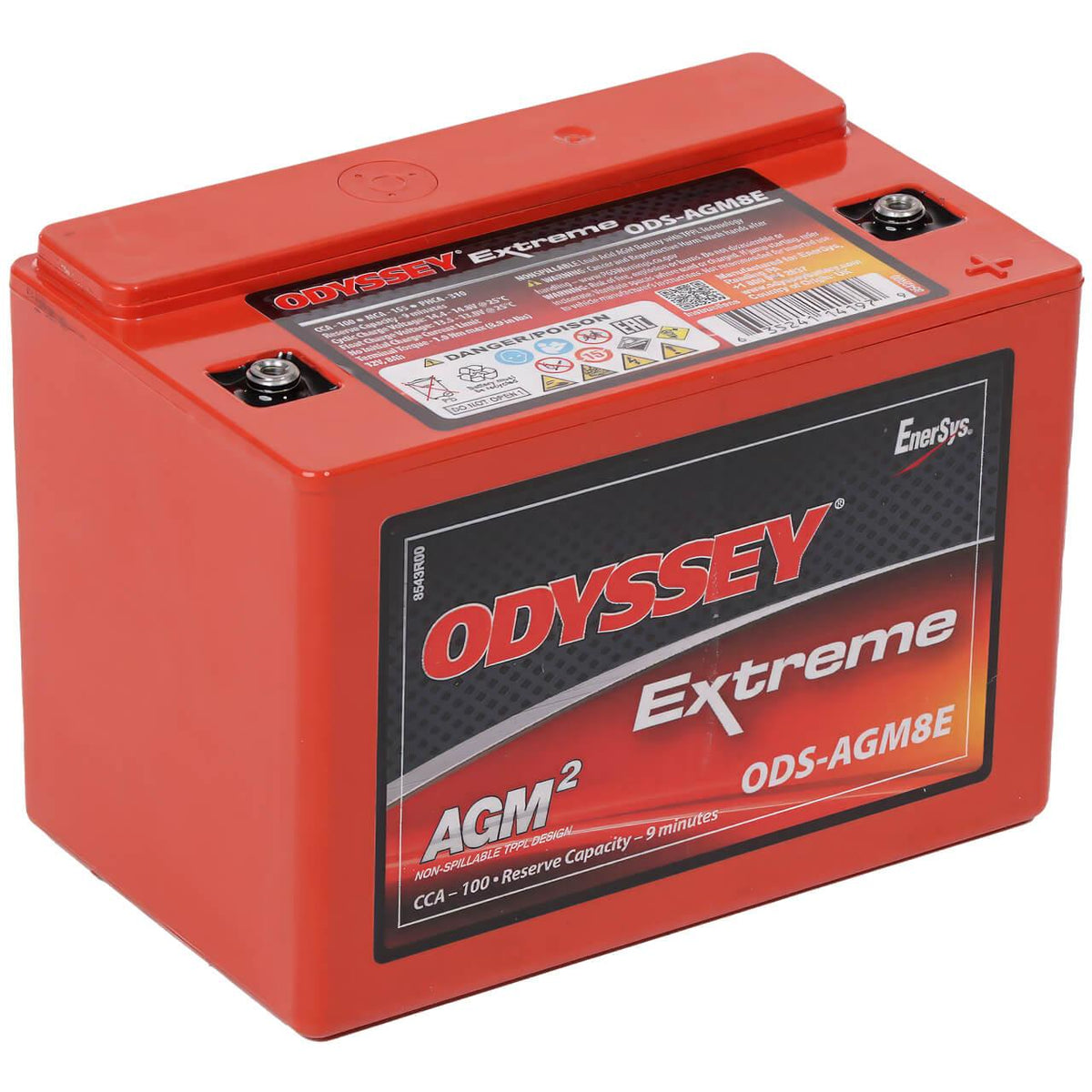 Odyssey Power- und Motorsport ODS-AGM8E ersetzt PC310  12V 8Ah 100A/EN Motorradbatterie