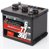 Autobatterie BlackMax Oldtimer 6V 77Ah Seite rechts